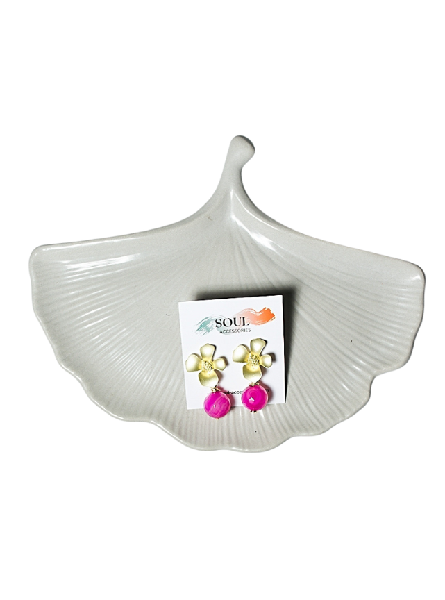 Pink Quartz Earring - Tara