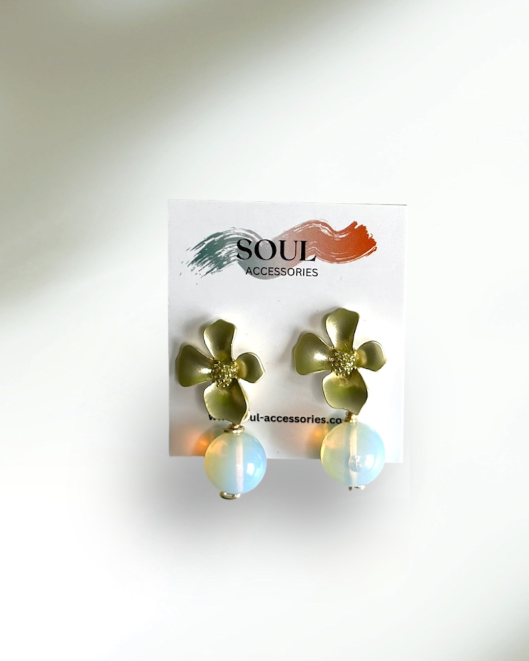 White Quartz Earring - Tara