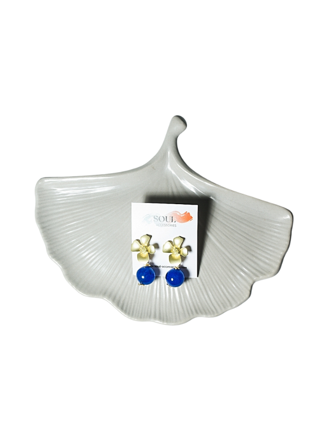 Blue Quartz Earring - Tara