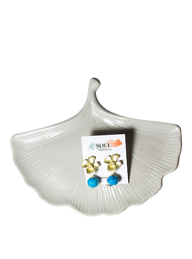Turquoise Quartz Earring - Tara