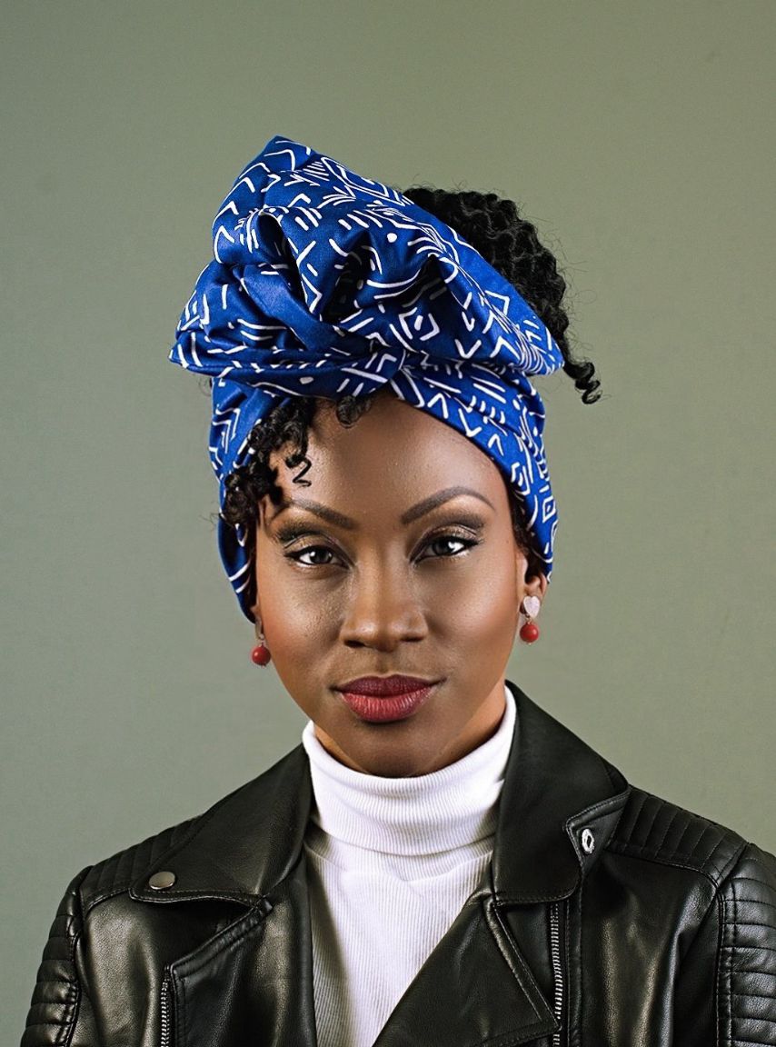 BlueJeanDenimHeadwrap_Denimscarf_AfricanScarf_AfricanHeadwrap_Fabric_Headwrapforblackwomen_Headwraps_HeadWrap_Denim