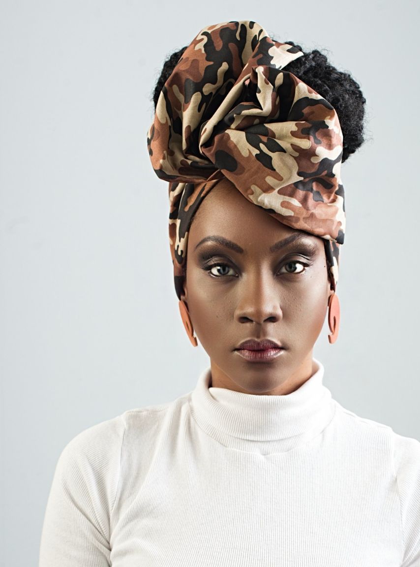 Wired Wrap - Nyasha Camo Brown