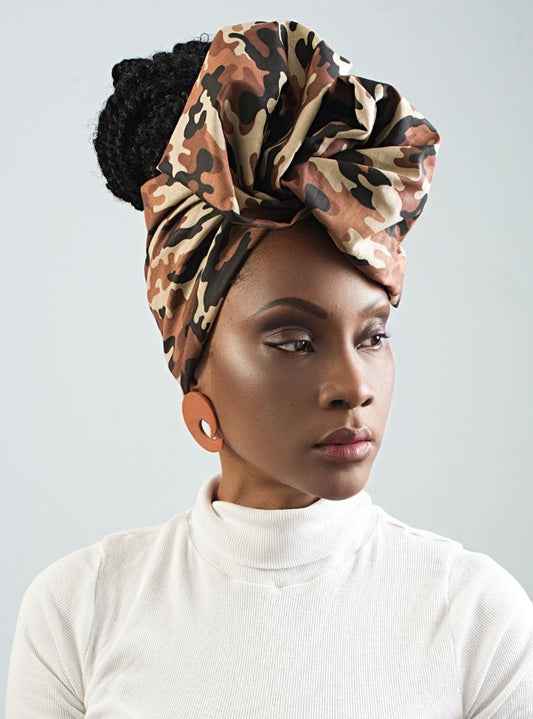 Wired Wrap - Nyasha Camo Brown