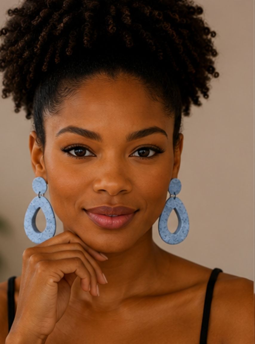 Lightweight Geometric Drop Earrings