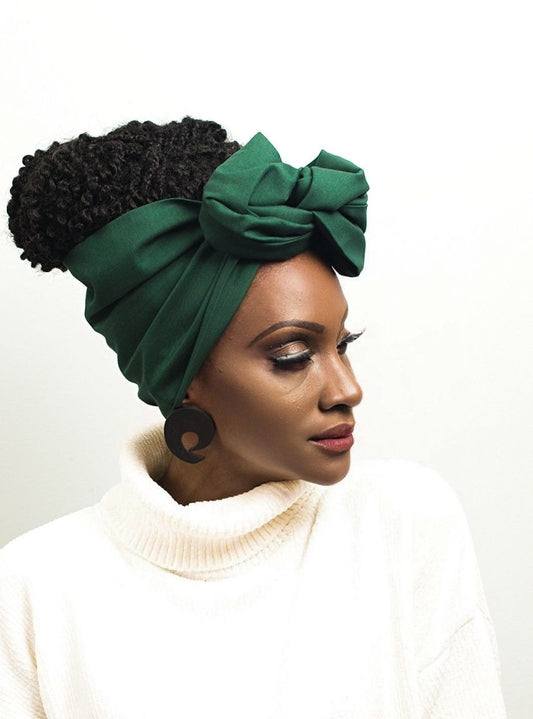 Wire Headwrap - BEATRIX - Green Flexible Wrap