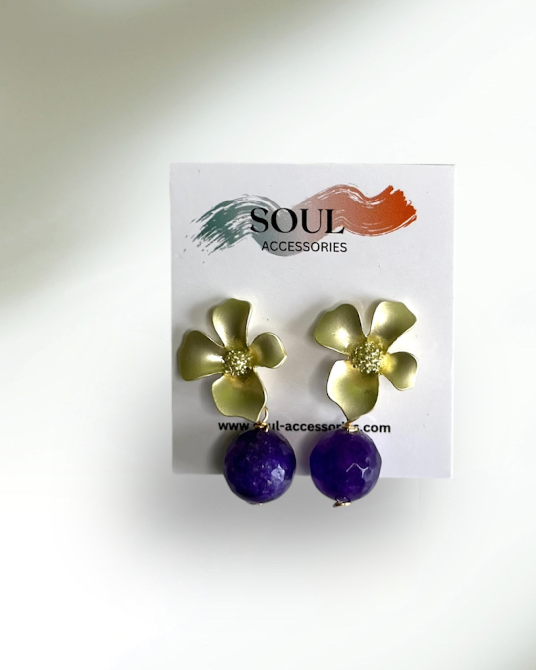 Purple Quartz Earring - Tara