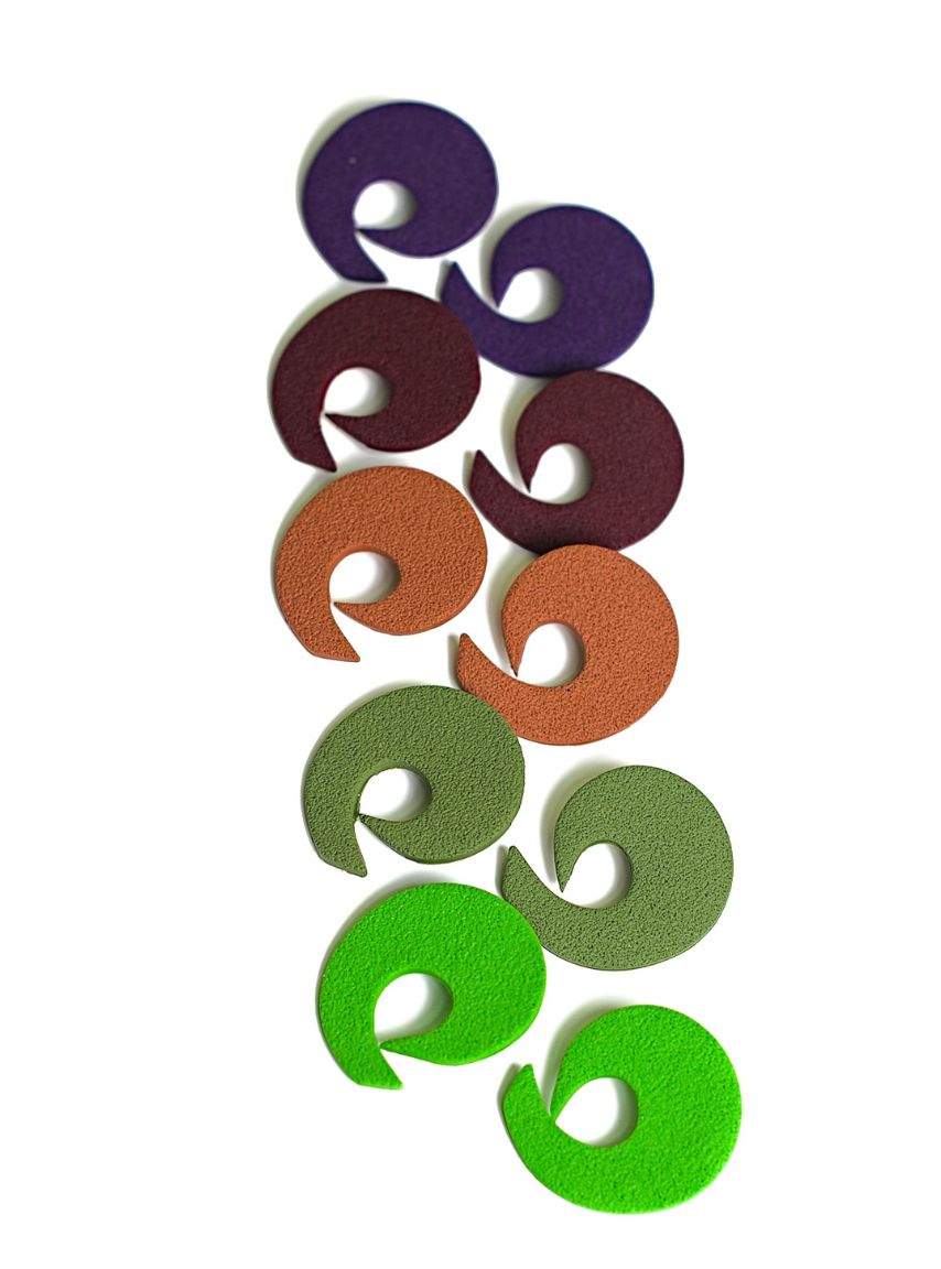 Swirl Polymer Clay Earrings