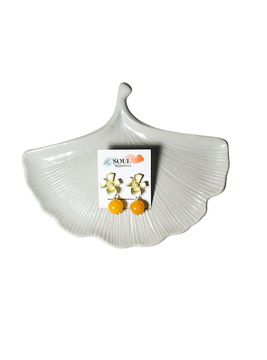 Yellow Quartz Earring - Tara
