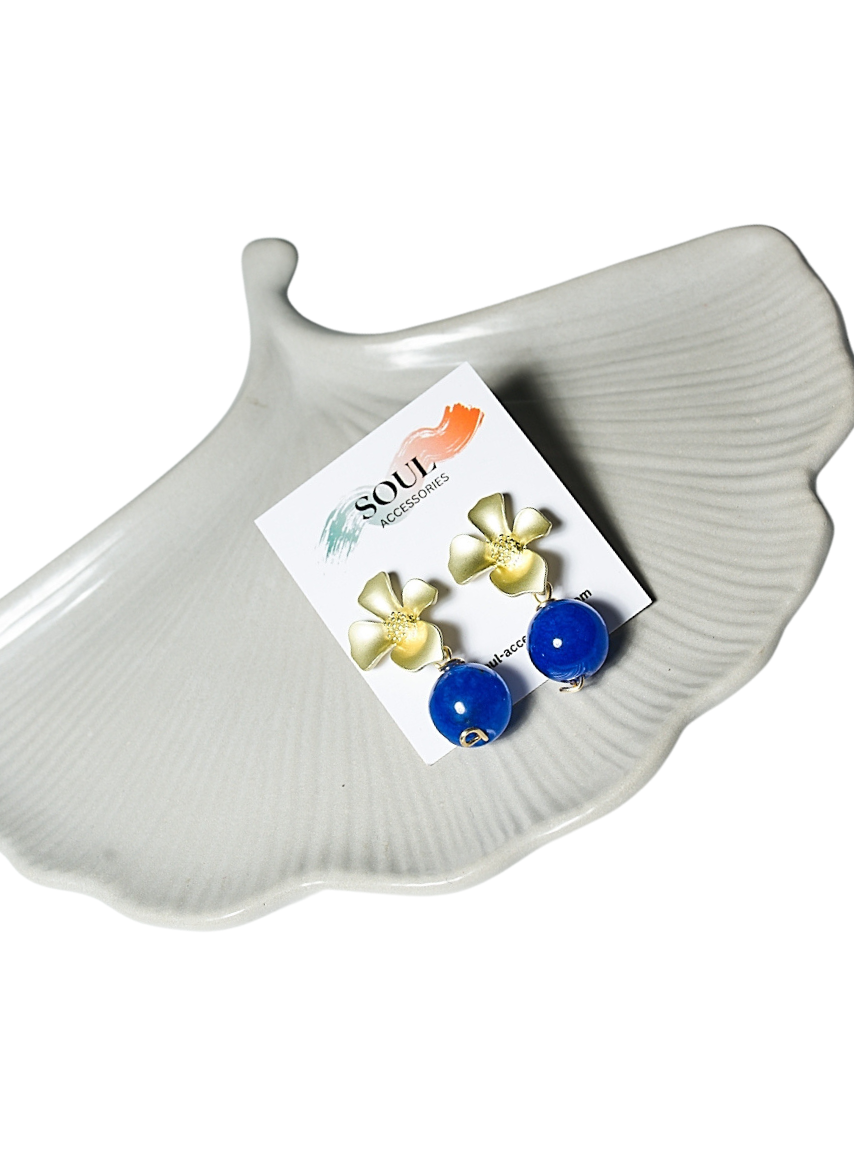 Blue Quartz Earring - Tara