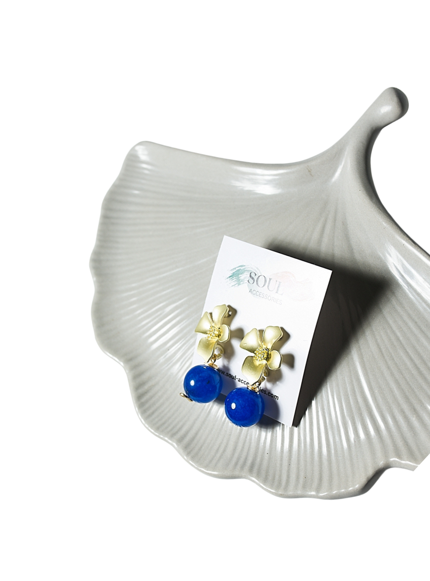 Blue Quartz Earring - Tara