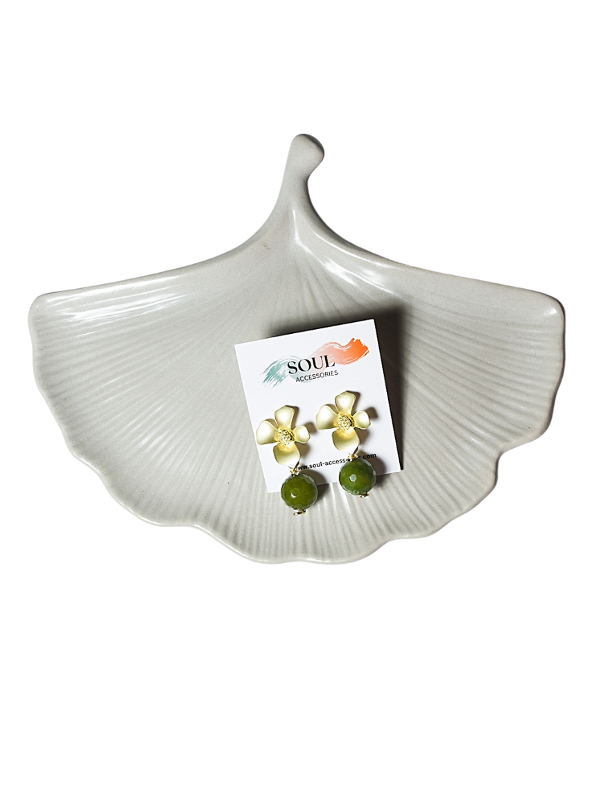 Green Quartz Earring - Tara