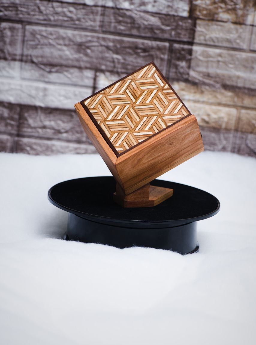 Handmade Wood Coasters - Set of 4 - Style 4