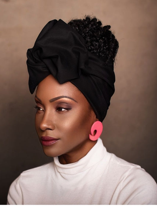 Wire Headwrap - AMY - Solid Black Flexible Twist & Bend Headband