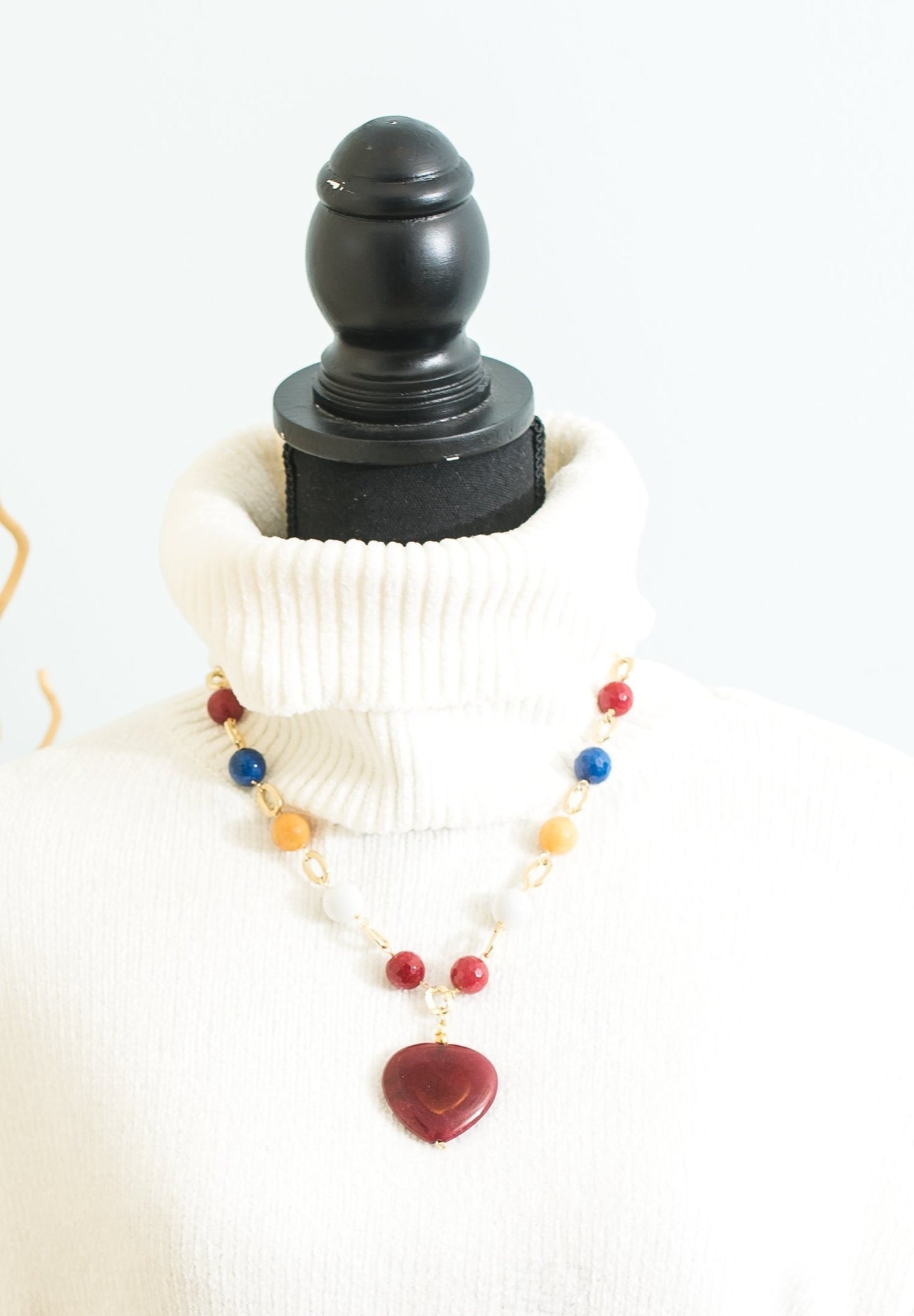 Multicolor Jade Stones Necklace