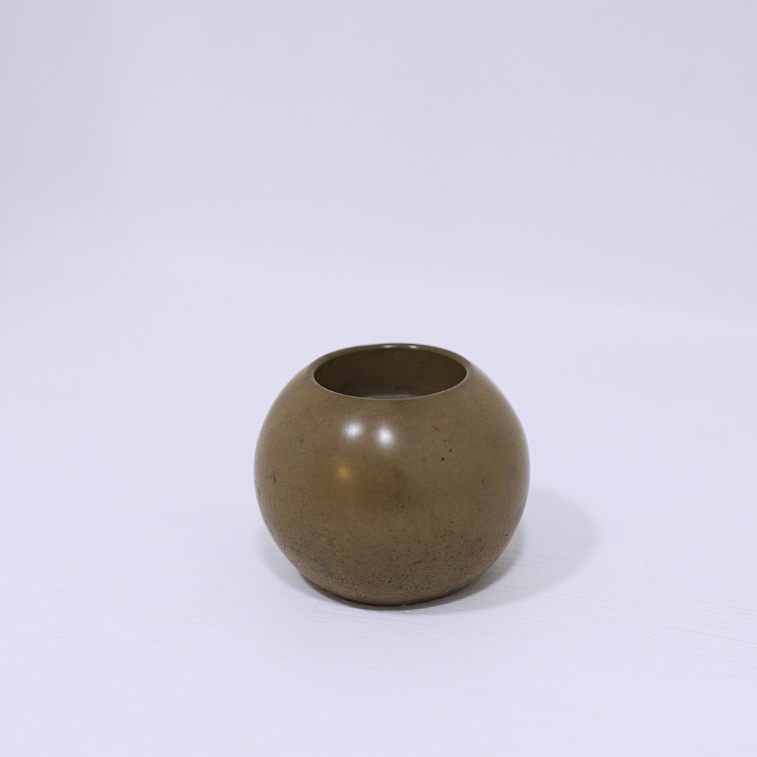 Concrete Tealight Candle Holder - Brown