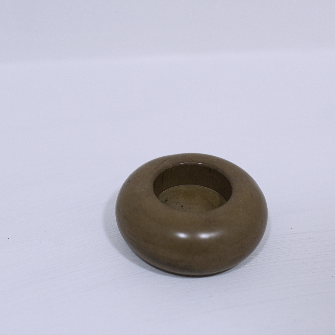 Concrete Tealight Candle Holder Brown