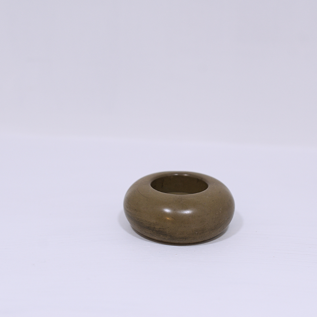 Concrete Tealight Candle Holder Brown
