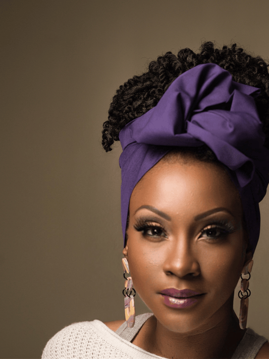 Purple Wire Headwrapo perfect gift for her on Valentines Day. African American Headwrap, Twist Head Wrap, Flexible Wire Head Wrap, Top Knot, Turban, Vibrant Twist Tie, Versatile Wire HeadbandBest Wire headwrap in white, head wraps for woman. Wire Headband