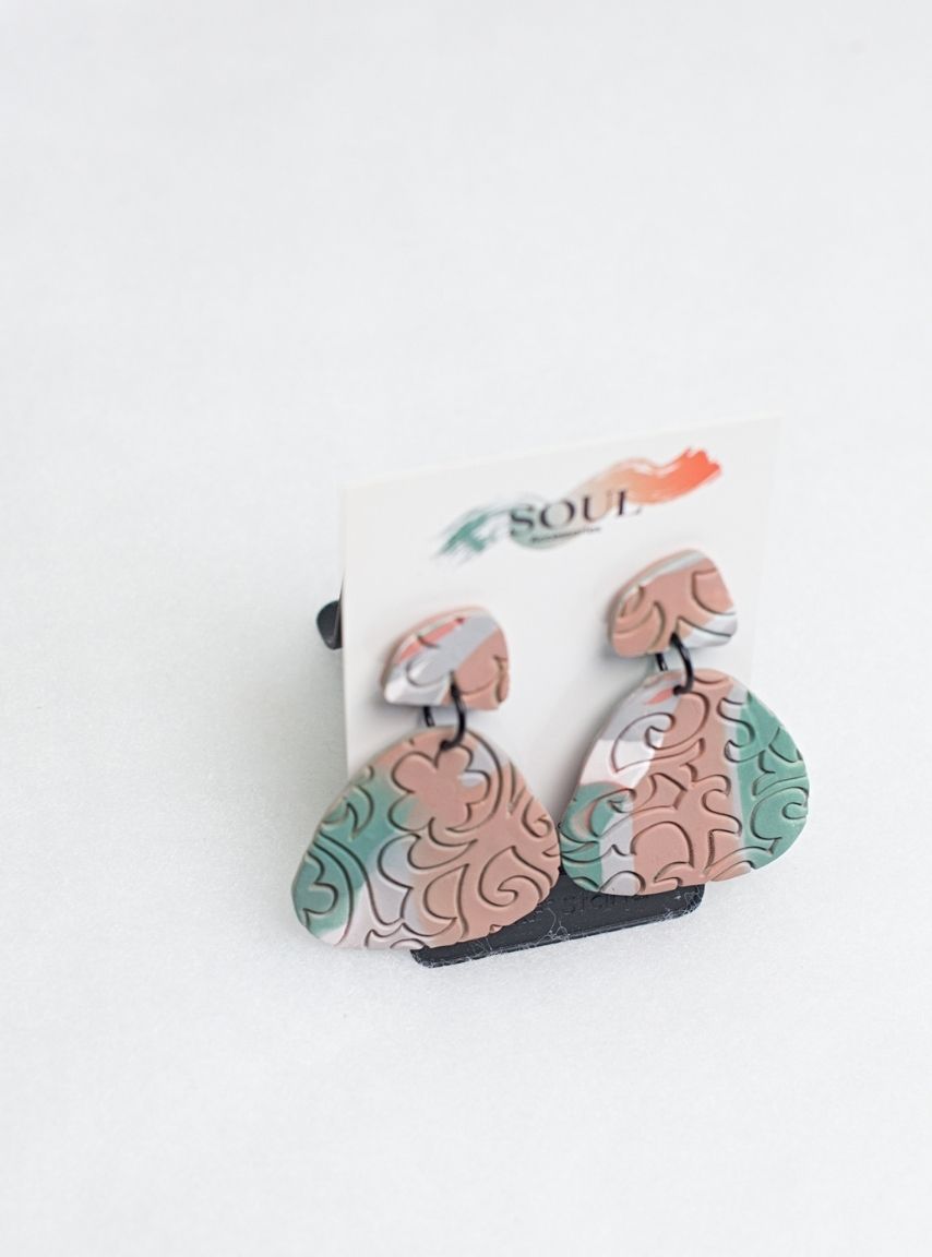 Clay Duo Color Earrings