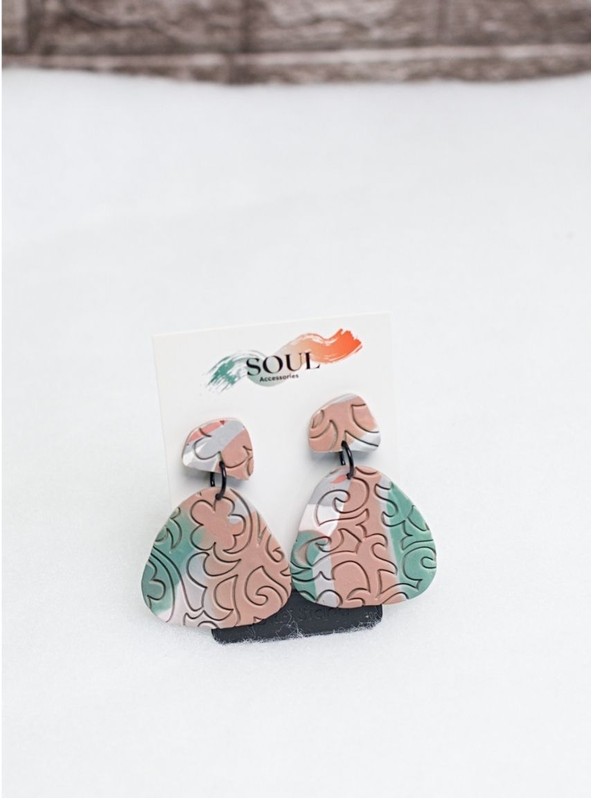 Clay Duo Color Earrings