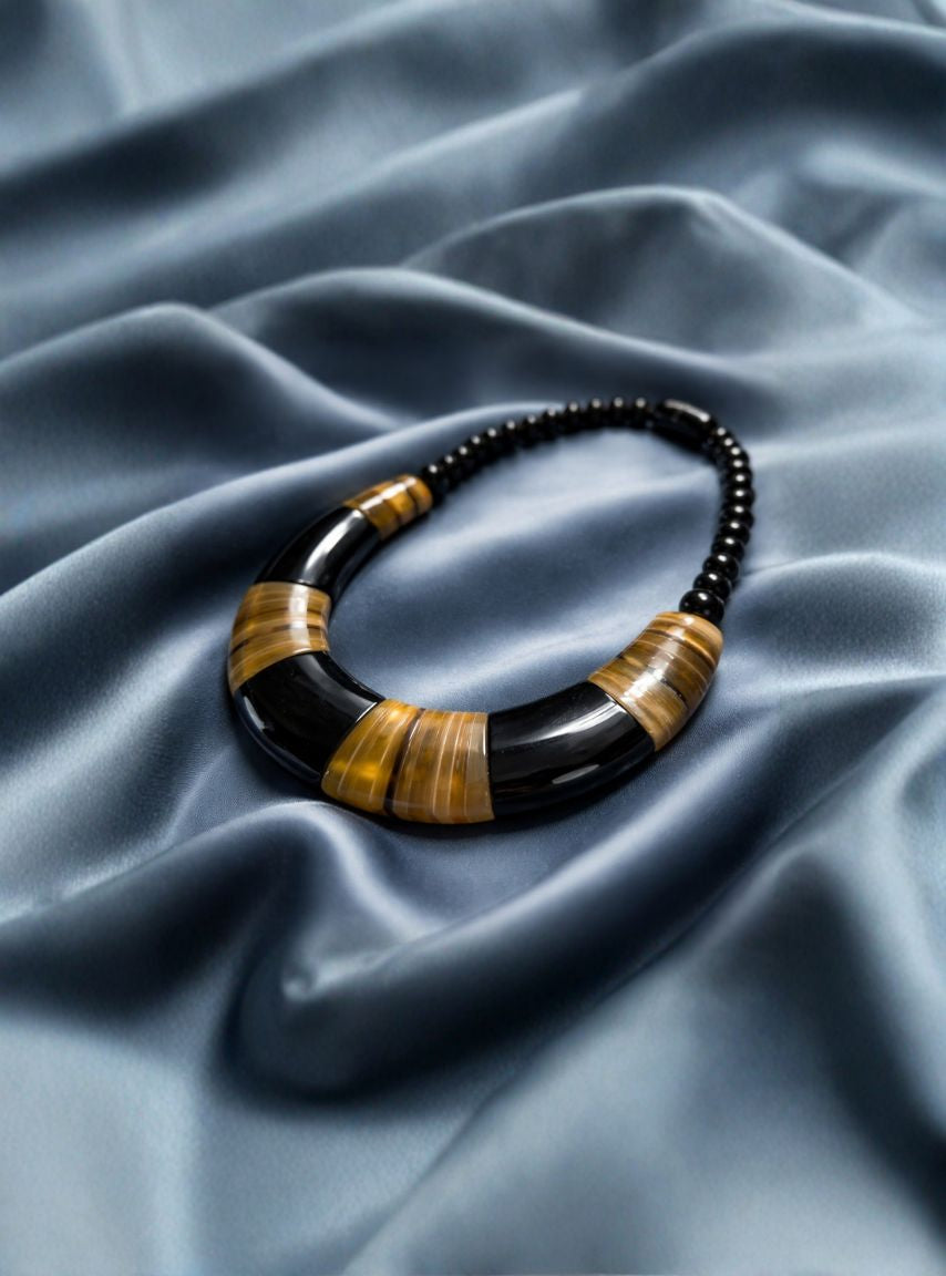 Buffalo Horn Statement Necklace