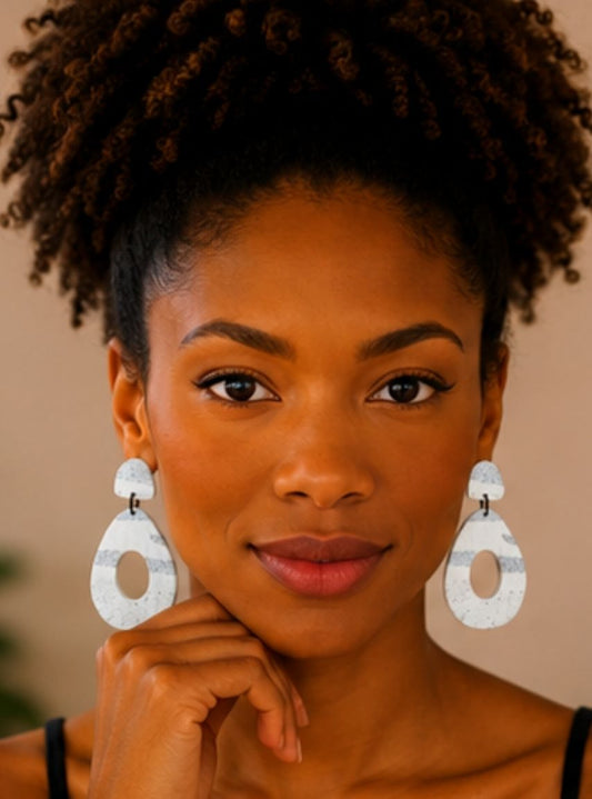 Geometric Drop Earrings