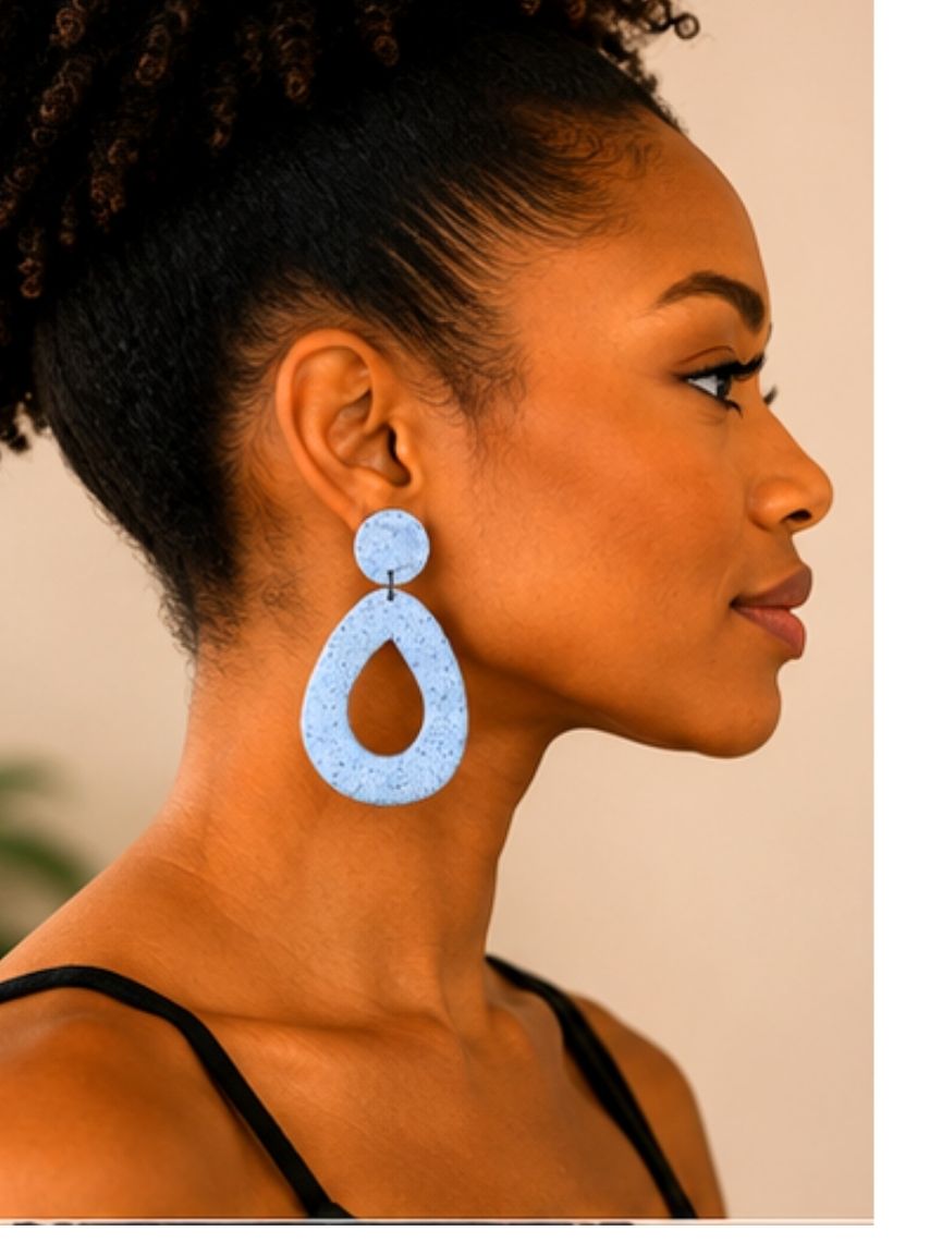 Lightweight Geometric Drop Earrings