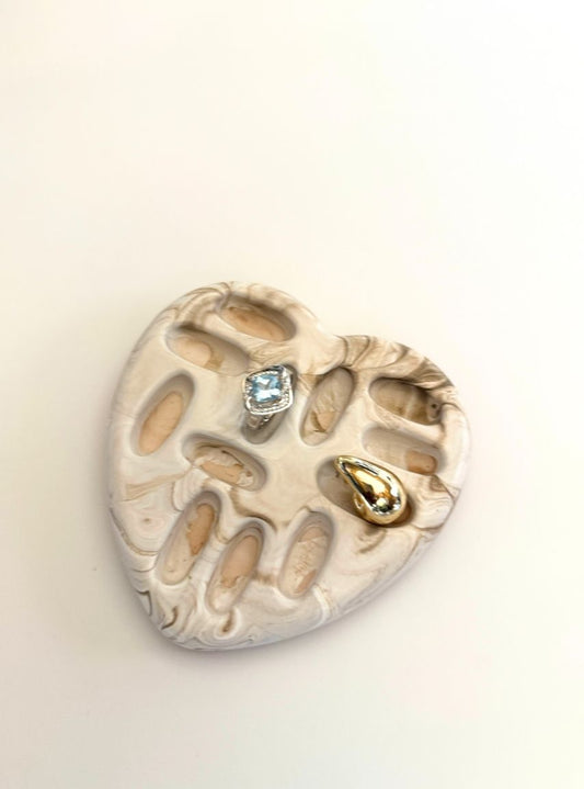 Jewelry Ring Tray, Ring Organizer, Ring Display, Woman Ring Holder, Heart Shape