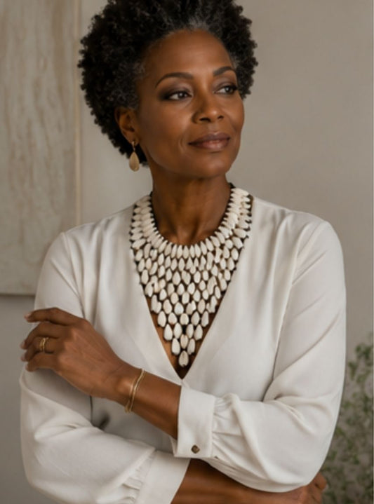 Cowrie Shell Statement Necklace