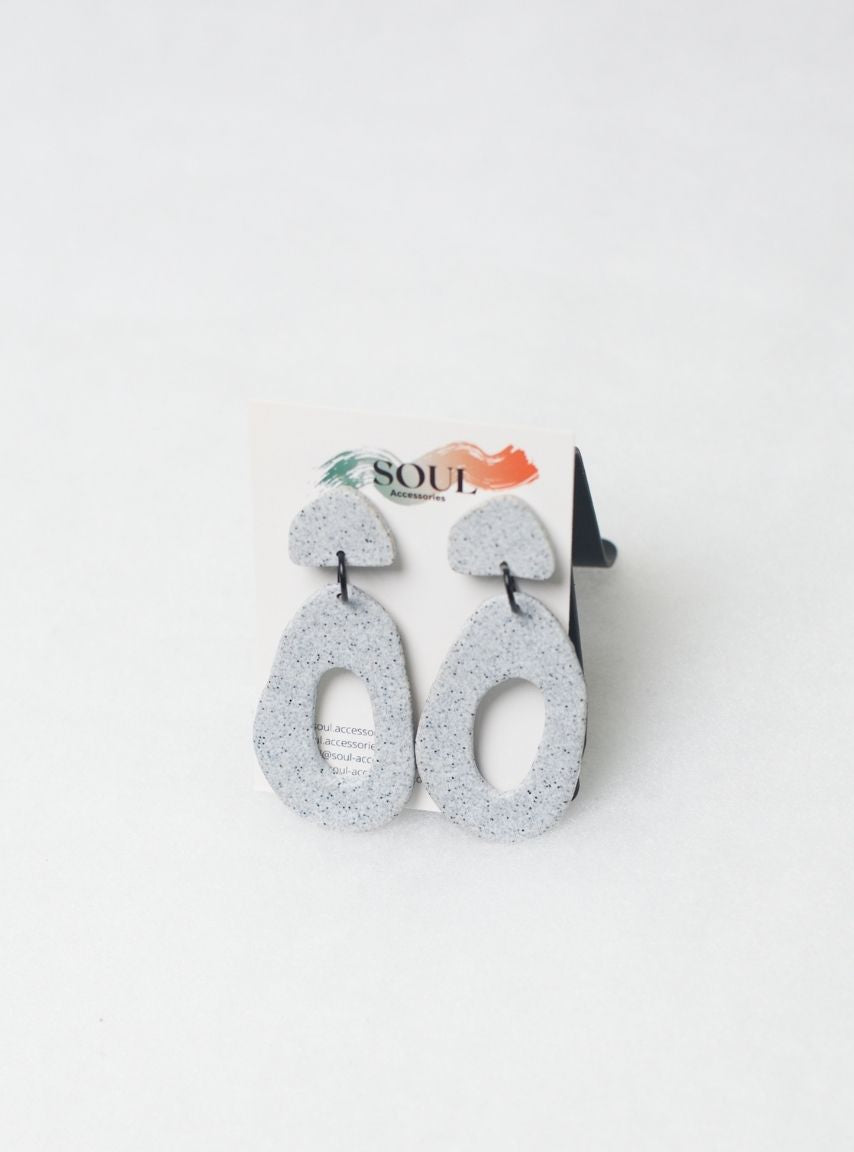 Clay Minimalistic Shape Earrings