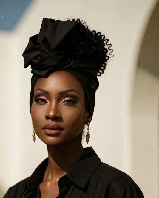 Amy Black Wire Headwrap – Easy Flexible No-Tie Head Wrap