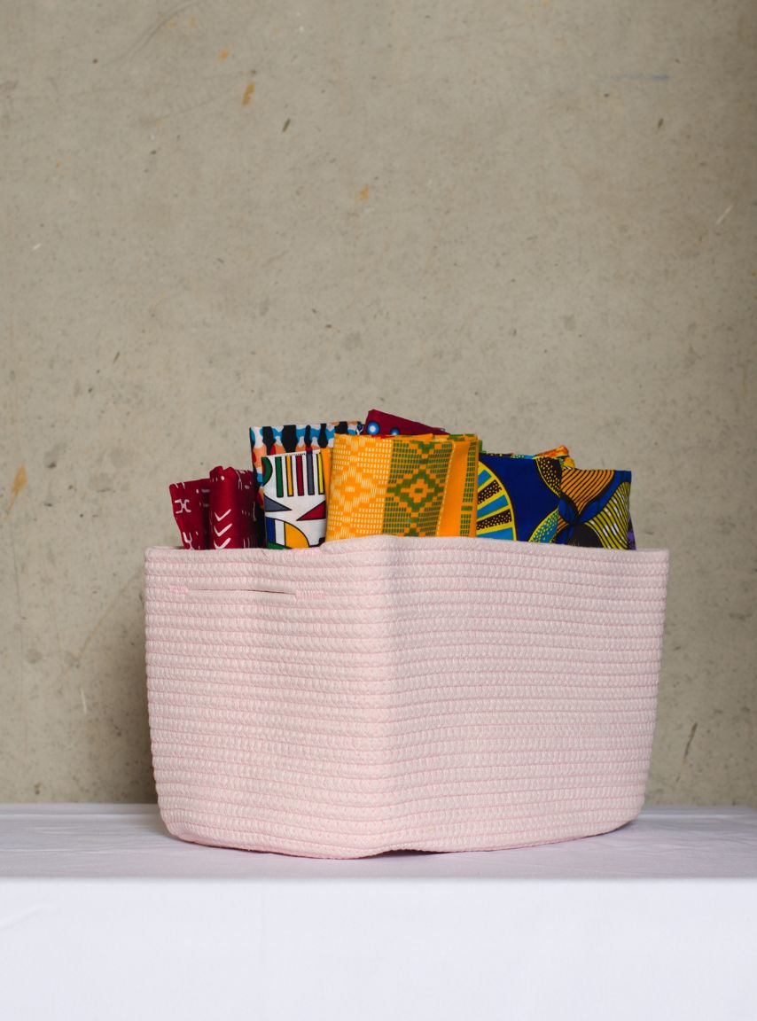 Pink Rope Basket