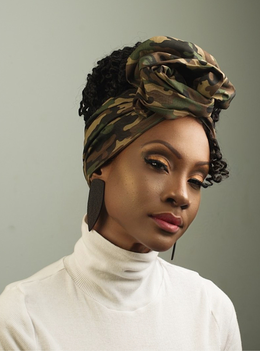 Wired Headwrap - Camo Green