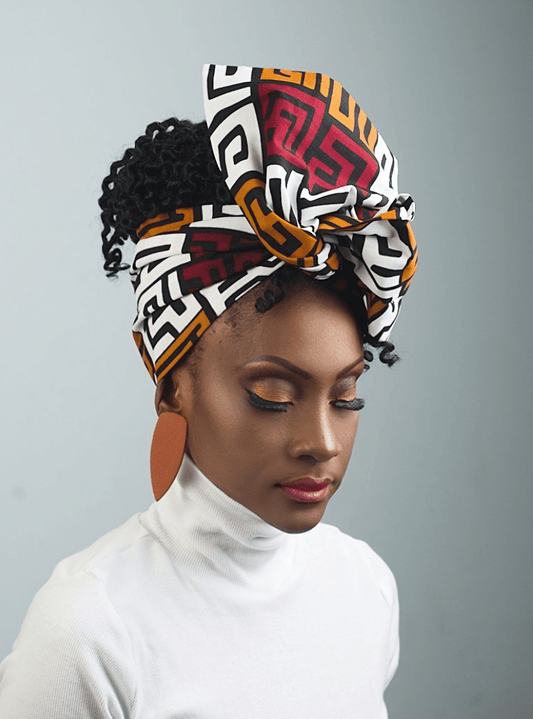 Wired Headband, Tribal Headband, Headwrap, Hair Scarf for women,  African Head Wrap, Ankara headband, boho headband