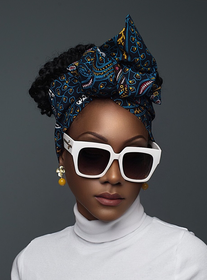 The Wire Headwrap with a Pop of Lively Yellow
