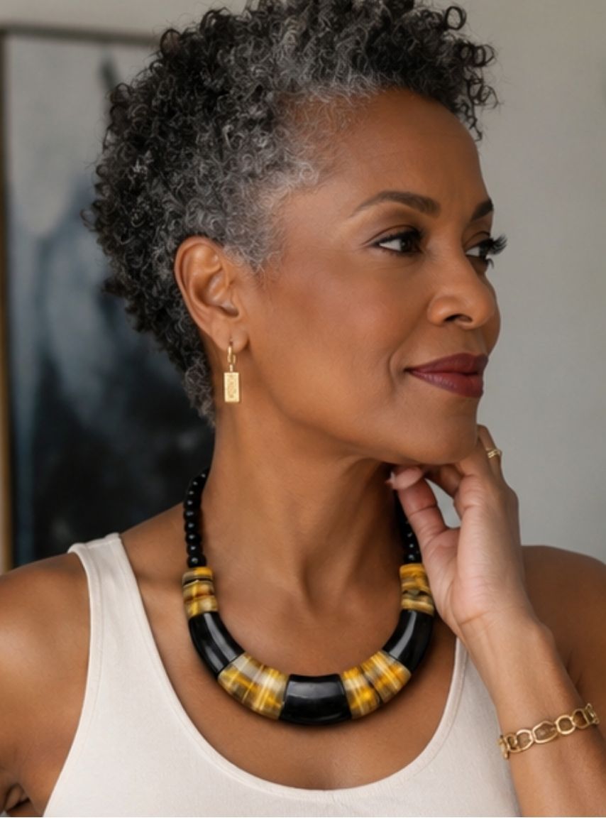 Buffalo Horn Statement Necklace