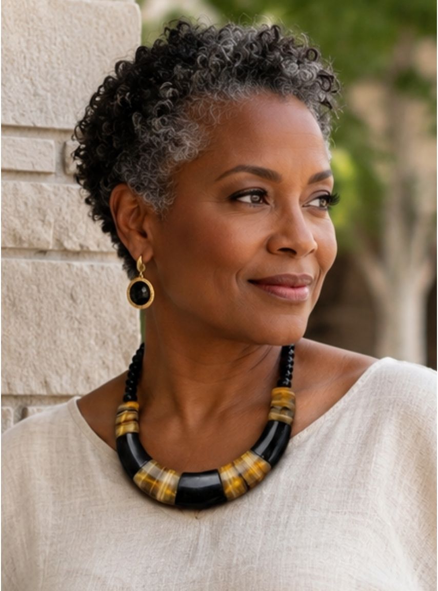 Buffalo Horn Statement Necklace