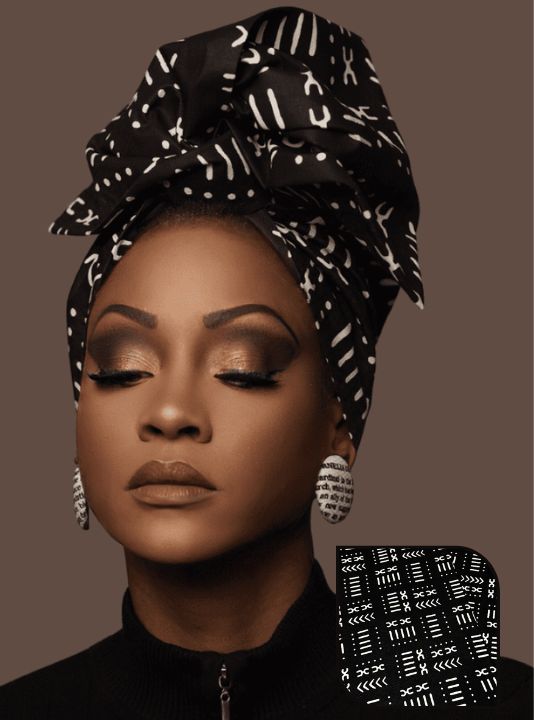 Wired Headwrap - Taraji Black & White