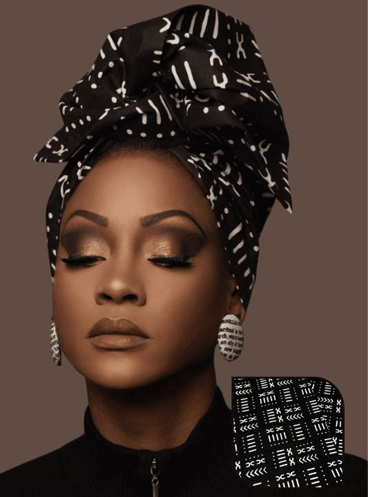 Wired Headwrap - Taraji Black & White