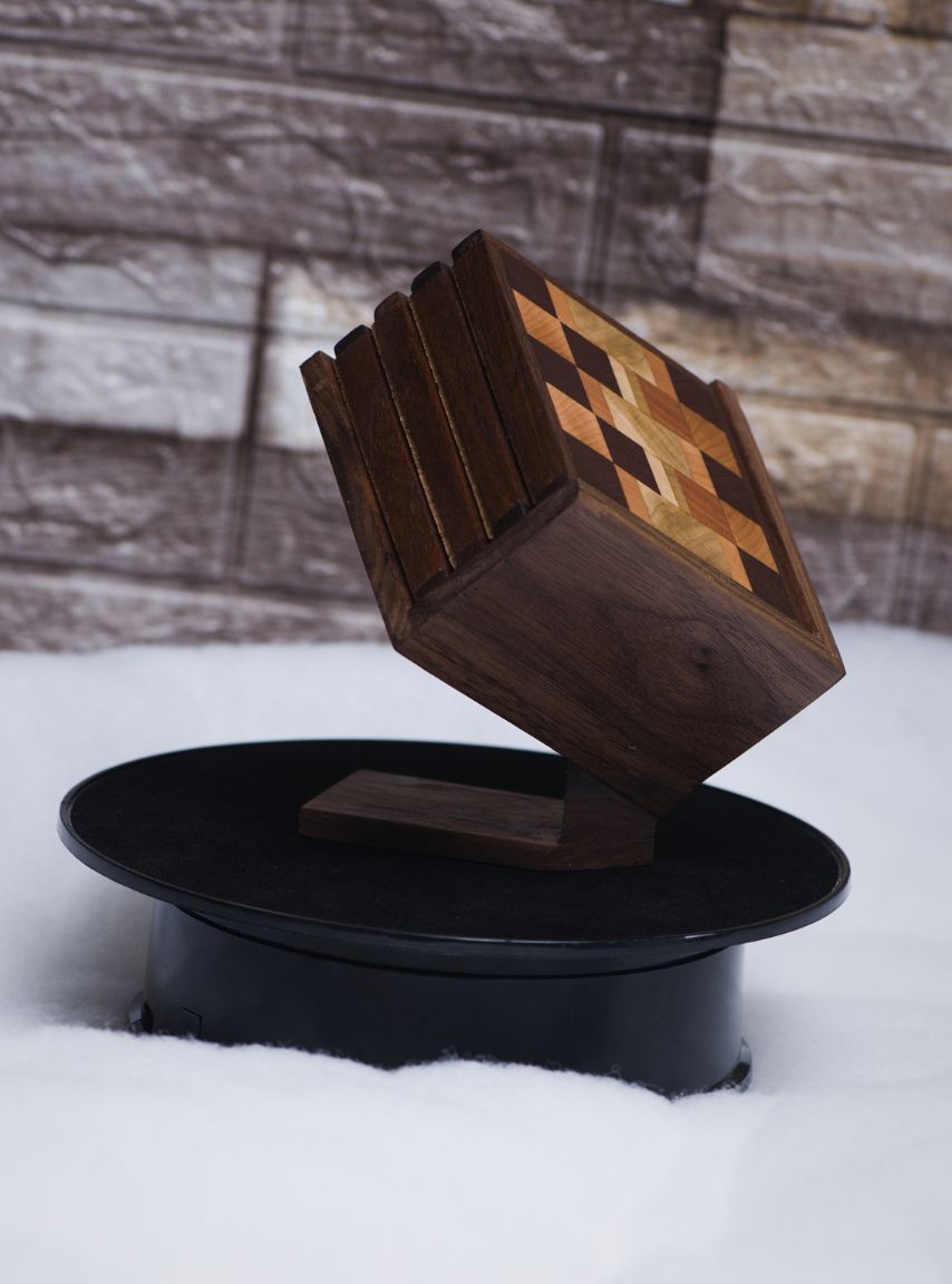 Handmade Wood Coasters - Set of 4 - Style 6