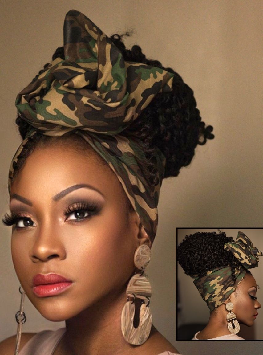 Wired Headwrap - Camo Green