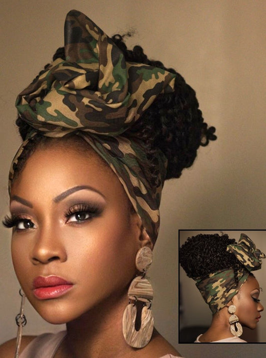 Wired Headwrap - Camo Green
