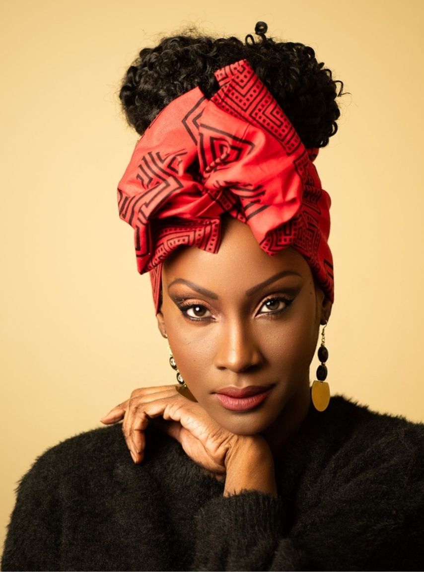 Red Wire Headwrap – Liz