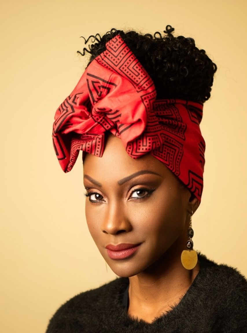 Red Wire Headwrap – Liz