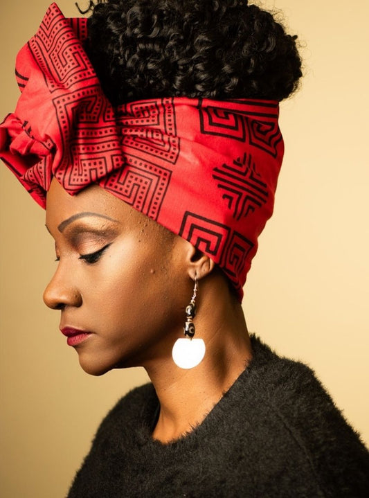 Red Wire Headwrap – Liz