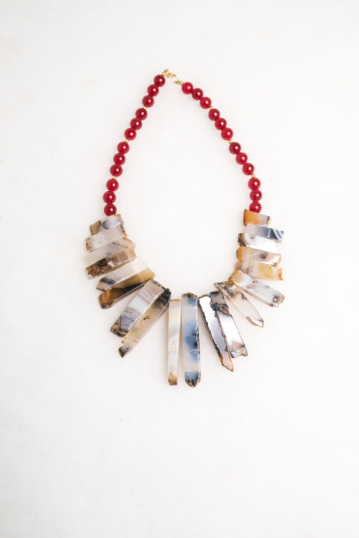Botswana Agate Quartz Necklace