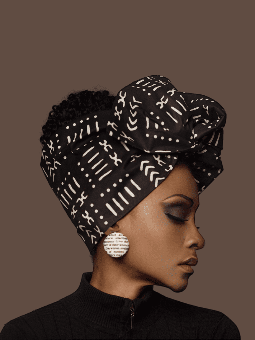 Taraji wire headwrap, easy to style, perfect gift for her, valentines gift, use it as bandana with a boho look.  Best Black and white wire headwrap Black and white wire headwrap