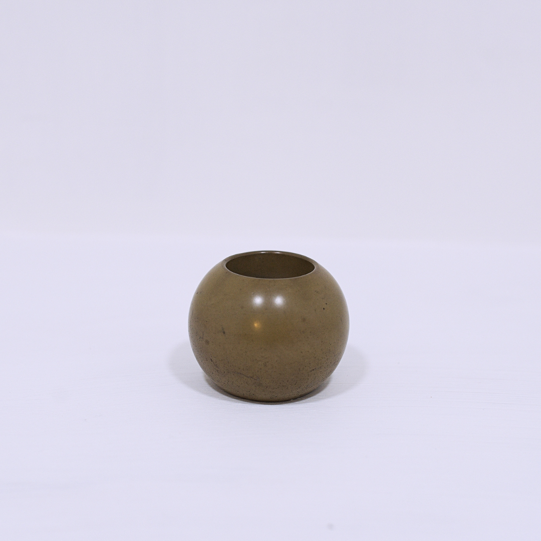 Concrete Tealight Candle Holder - Brown