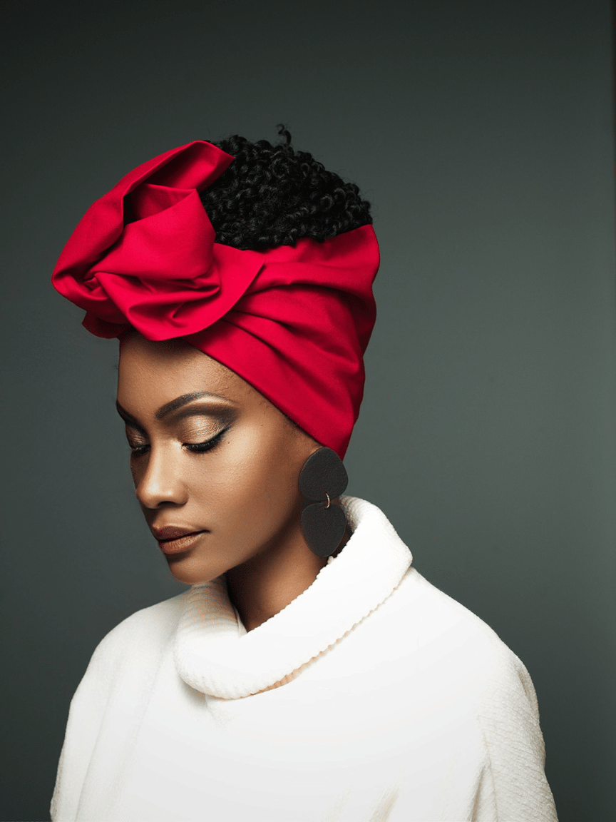 Red hot Chilli pepeer Wire Headwrapo perfect gift for her on Valentines Day.  African American Headwrap, Twist Head Wrap, Flexible Wire Head Wrap, Top Knot, Turban, Vibrant Twist Tie, Versatile Wire Headband