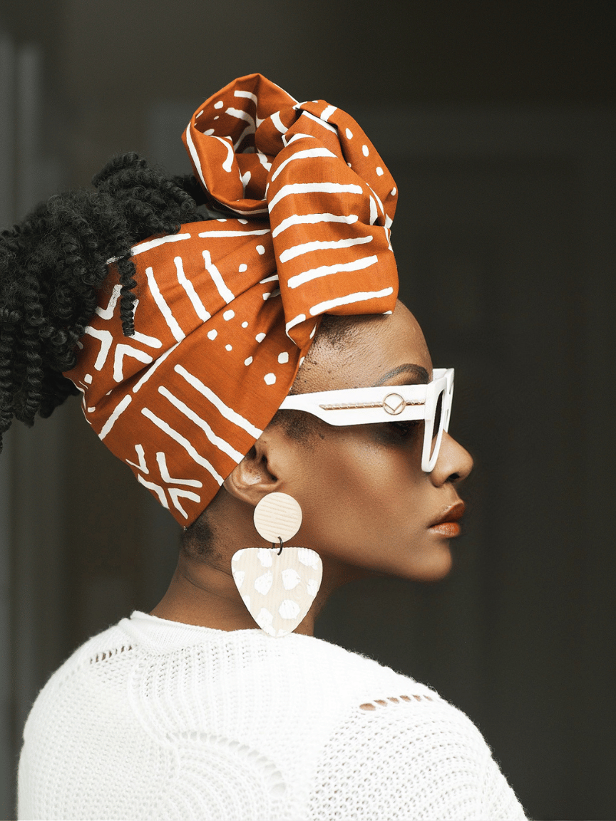 simple ankara head tie